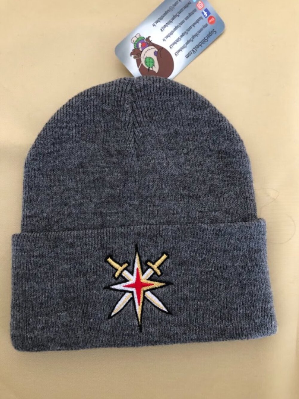 Las Vegas Golden Knights Grey Alternate Logo Beanies!